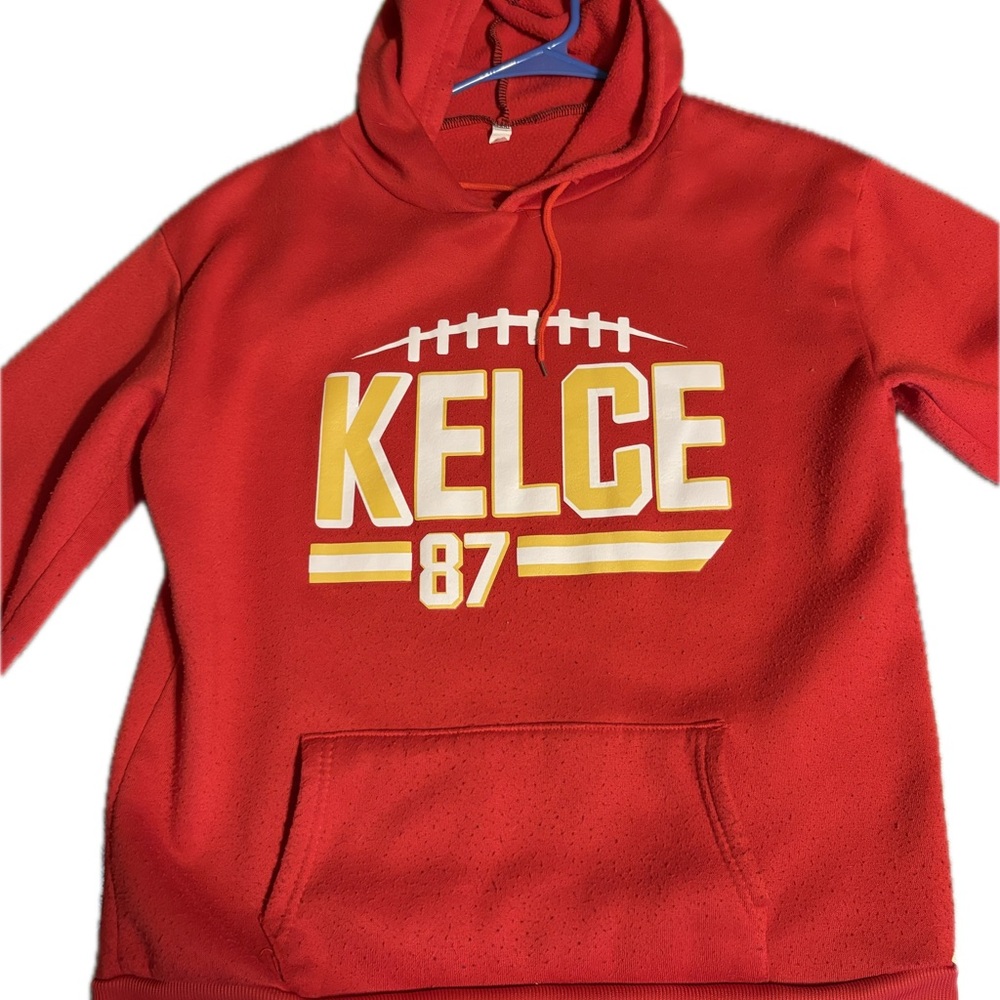 Red Kelce 87 Hoodie